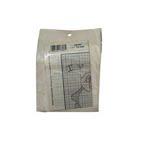 Paragon Needle craft Penguin Cross Stitch Kit - "I ❤️ To Eat" Design With Frame - Picture 2 of 2